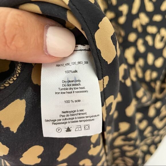 Rixo Lilly Leopard Print Silk Mini Dress - Picture 10 of 11